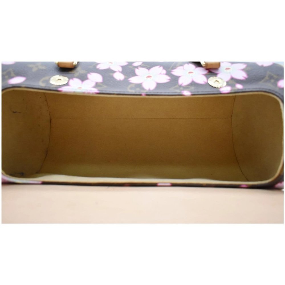 LOUIS VUITTON Papillon Monogram Cherry Blossom Tote Handbag Brown - Picture 11 of 11
